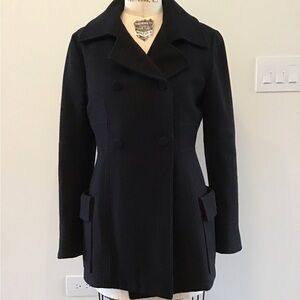 MARTIN GRANT Classic Black Peacoat